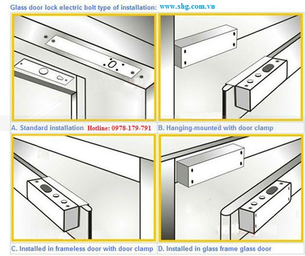 Lắp khóa chốt điện tử - shg.com.vn